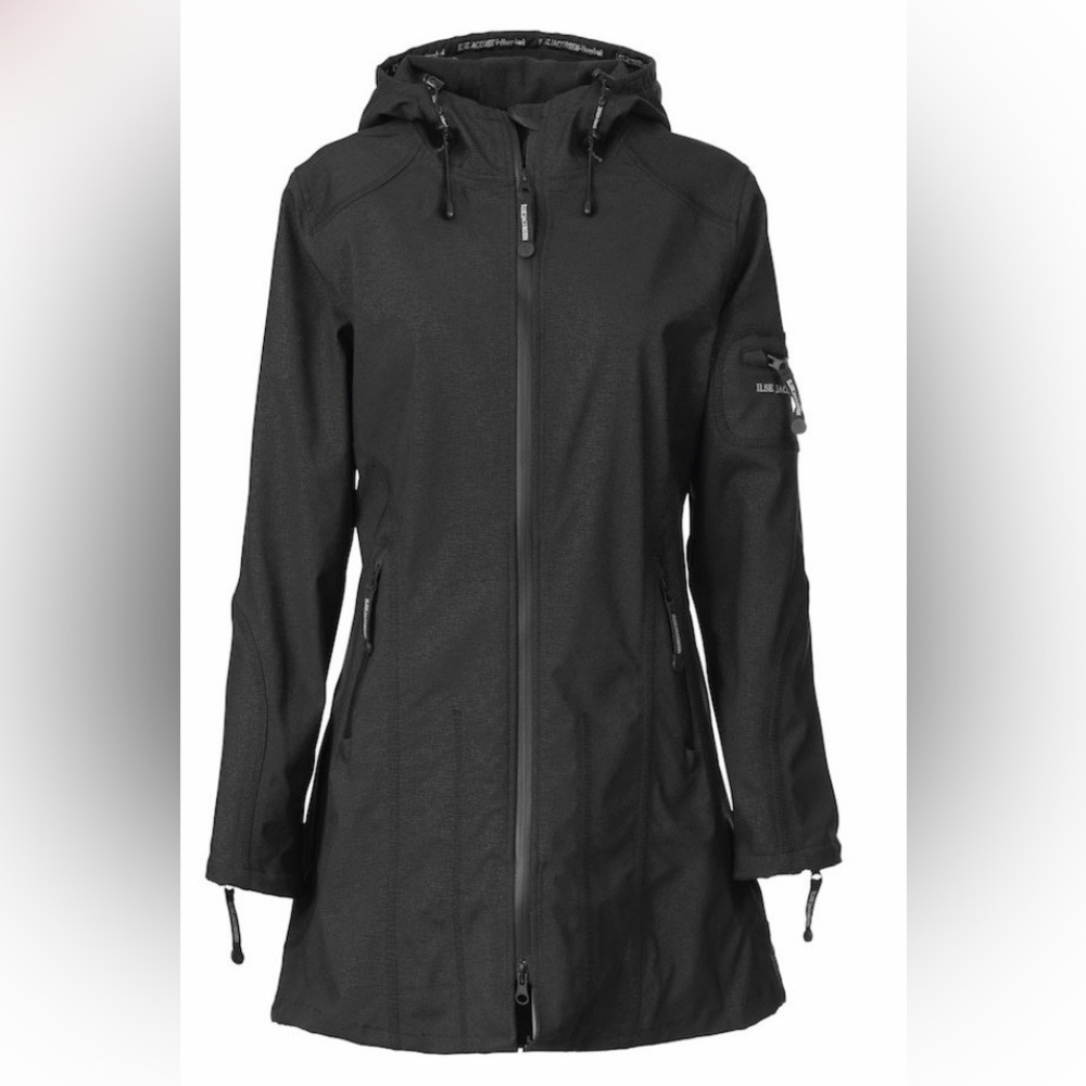 Ilse Jacobsen Hornbæk Raincoat Hooded Jacket EU 38